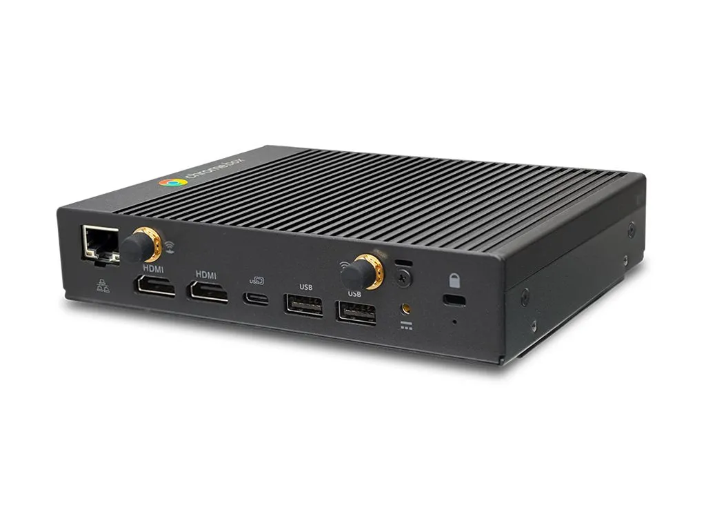 AOpen Chromebox Mini 2 - Mini PC 1 x Celeron N4500 / up to 2.8 GHz - RAM 8 GB - SSD - eMMC 32 GB - UHD Graphics - Gigabit Ethernet, 91.CM200.GA20