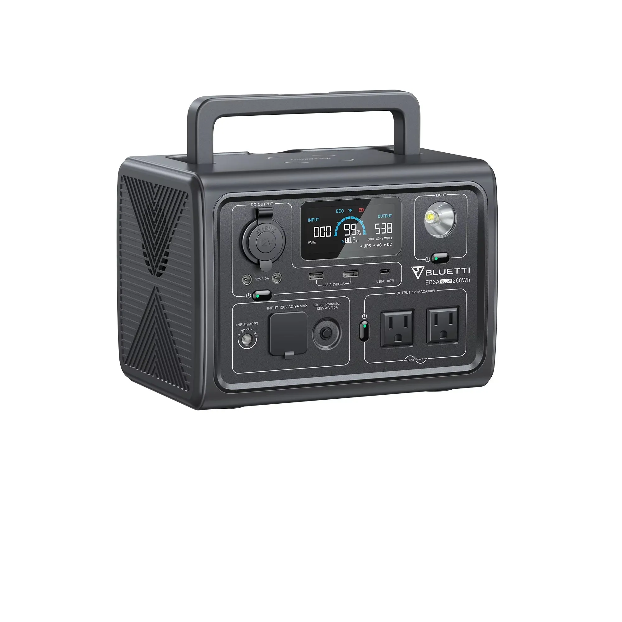 Bluetti EB3A Portable Solar Power Station Generator