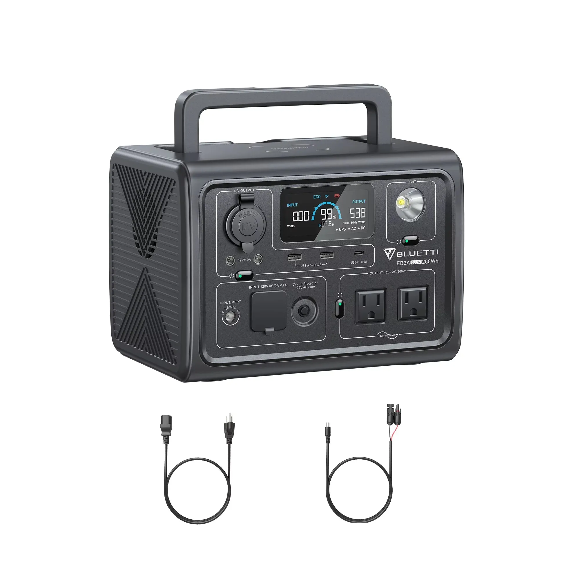 Bluetti EB3A Portable Solar Power Station Generator