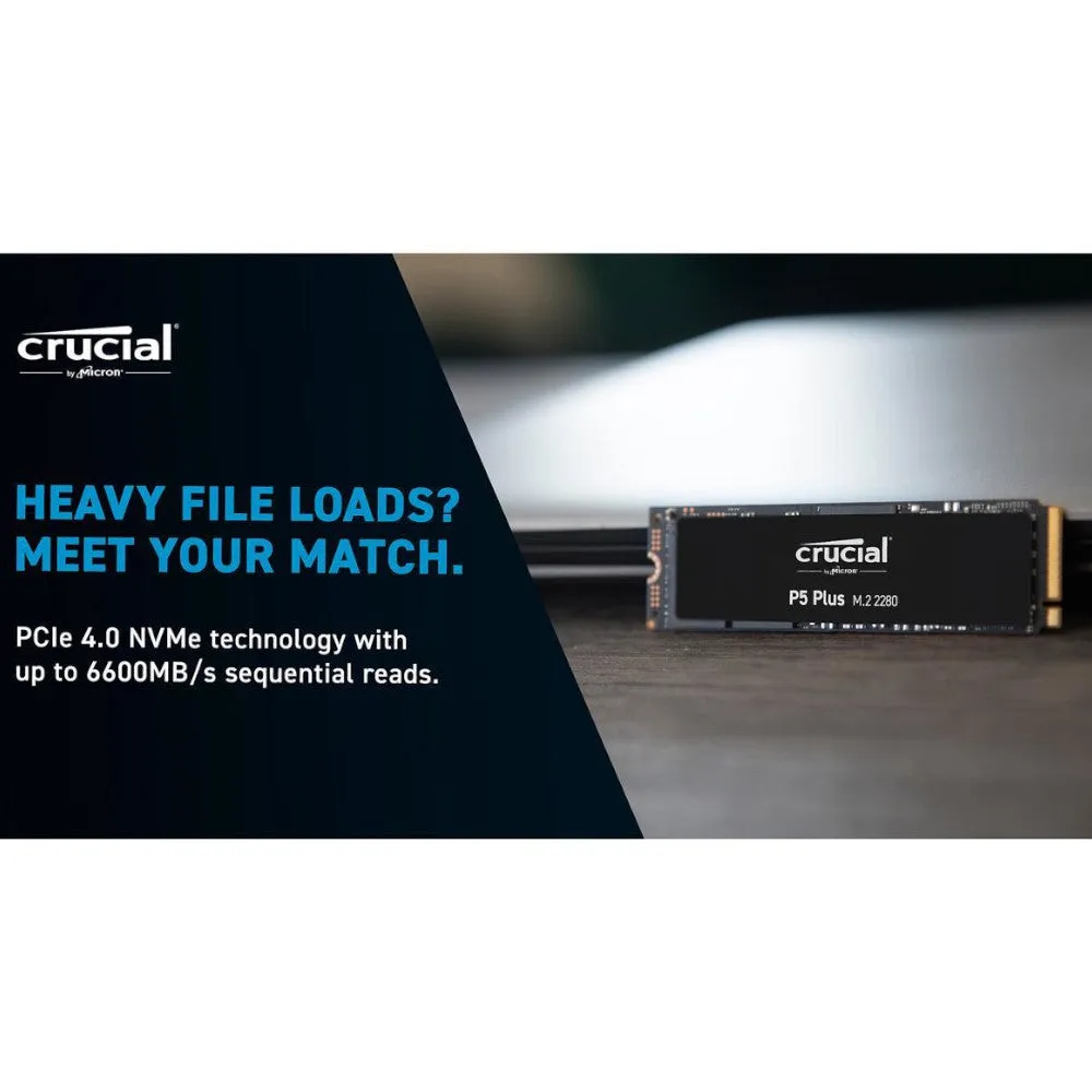 Crucial P5 Plus 2TB PCIe Gen 4.0 x4 NVMe M.2 2280 Solid State Drive - CT2000P5PSSD8