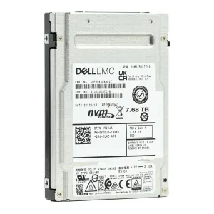 Dell CM6 VD0JX KCM6XRUL7T68 7.68TB PCIe Gen 4.0 x4 8GB/s U.2 NVMe 1DWPD Read Intensive 2.5in Solid State Drive