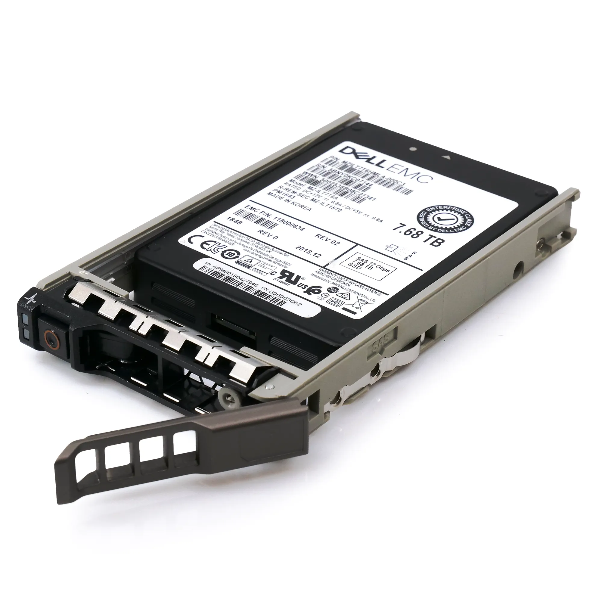 Dell EMC 118000634 G13 7.68TB SAS 12Gb/s 512e 1DWPD 2.5in Refurbished SSD