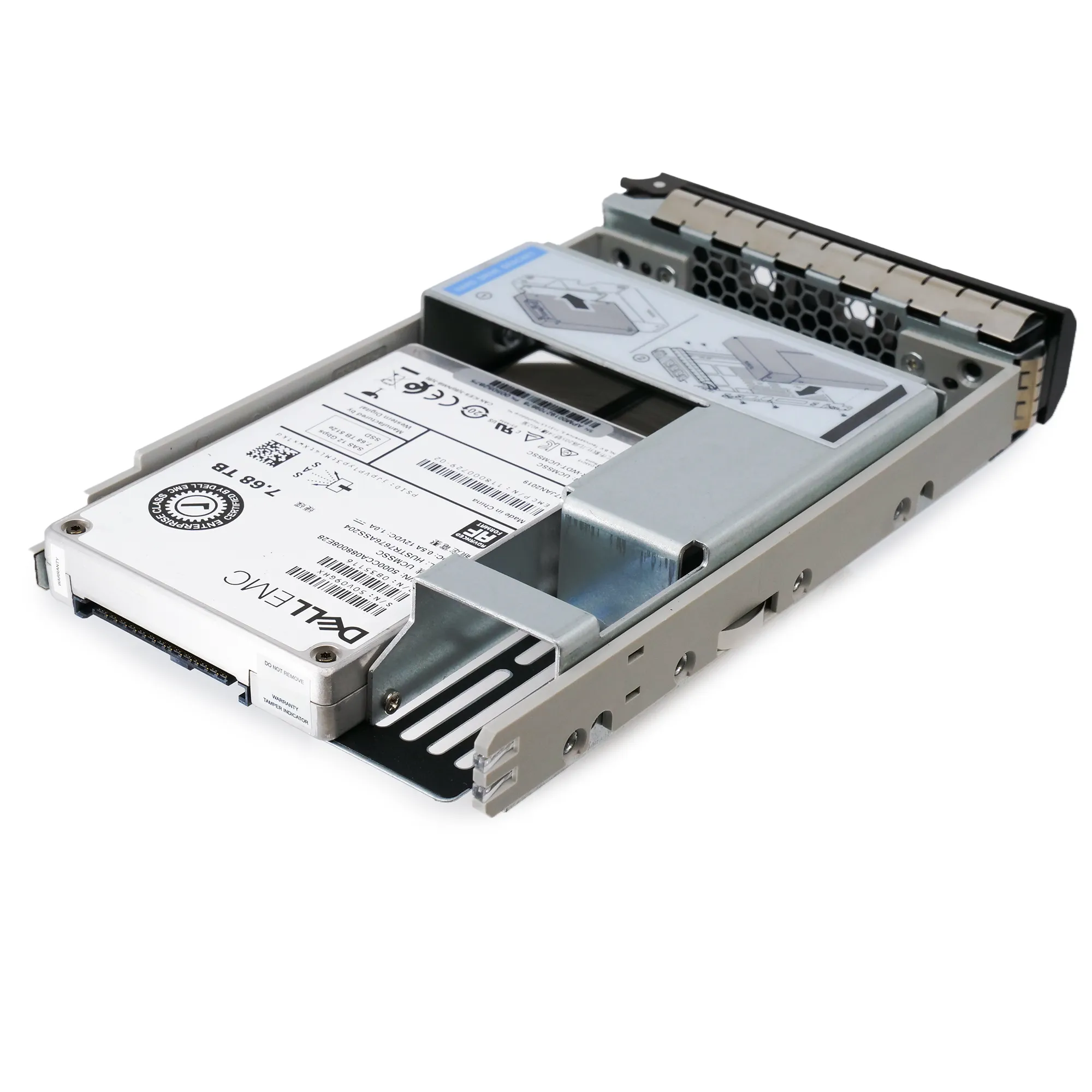 Dell EMC G13 HUSTR7676ASS204 0B35116 7.68TB SAS 12Gb/s 512e 1DWPD Read Intensive 3.5in Recertified Solid State Drive