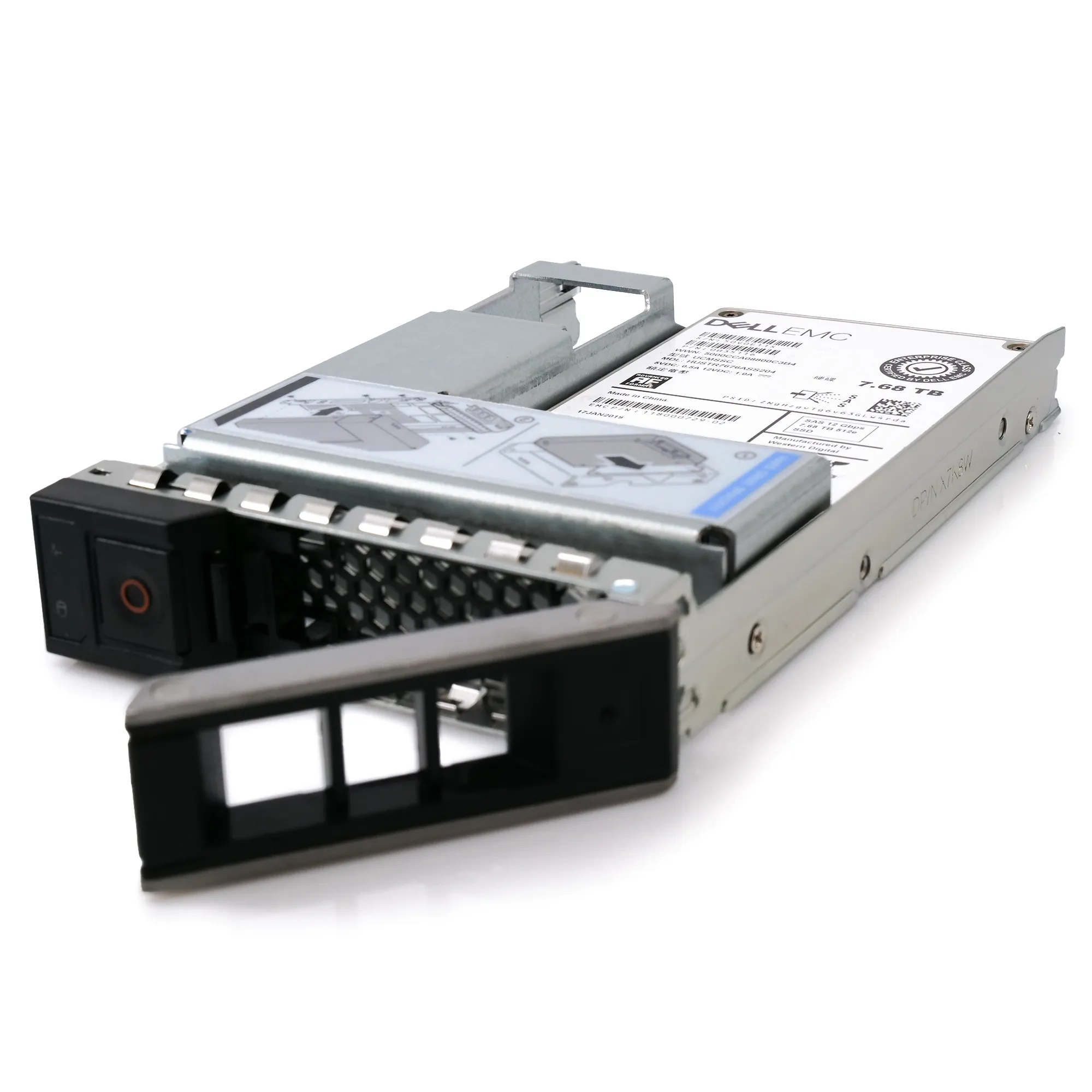 Dell EMC G14 HUSTR7676ASS204 0B35116 7.68TB SAS 12Gb/s 512e 1DWPD Read Intensive 3.5in Solid State Drive