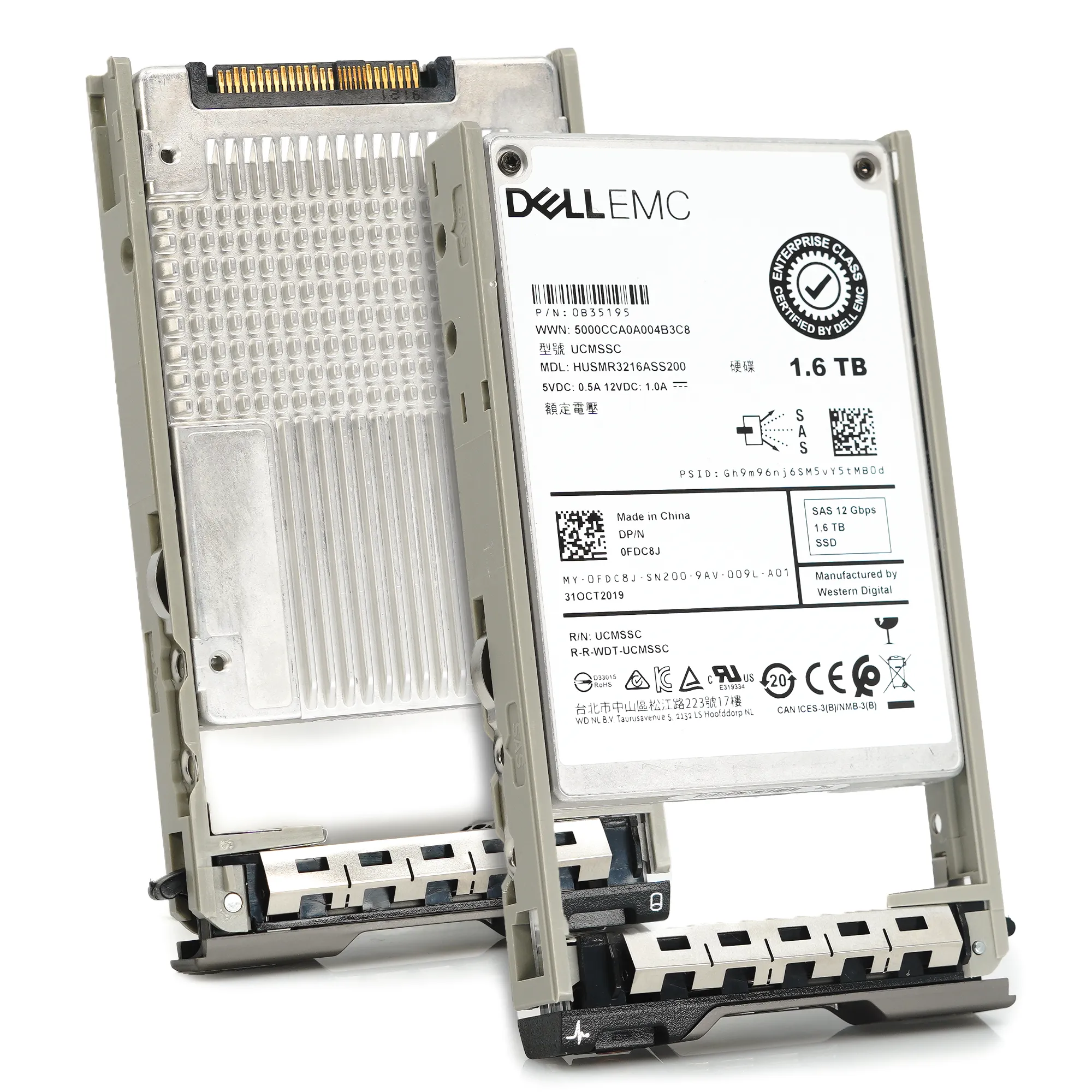 Dell G13 FDC8J HUSMR3216ASS200 1.6TB SAS 12Gb/s 2.5in Solid State Drive