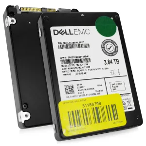 Dell/Samsung PM1643 MZILT3T8HALS0D3 0X8F87 3.84TB 1 DWPD SAS 12Gb/s 3D TLC 2.5in Refurbished SSD