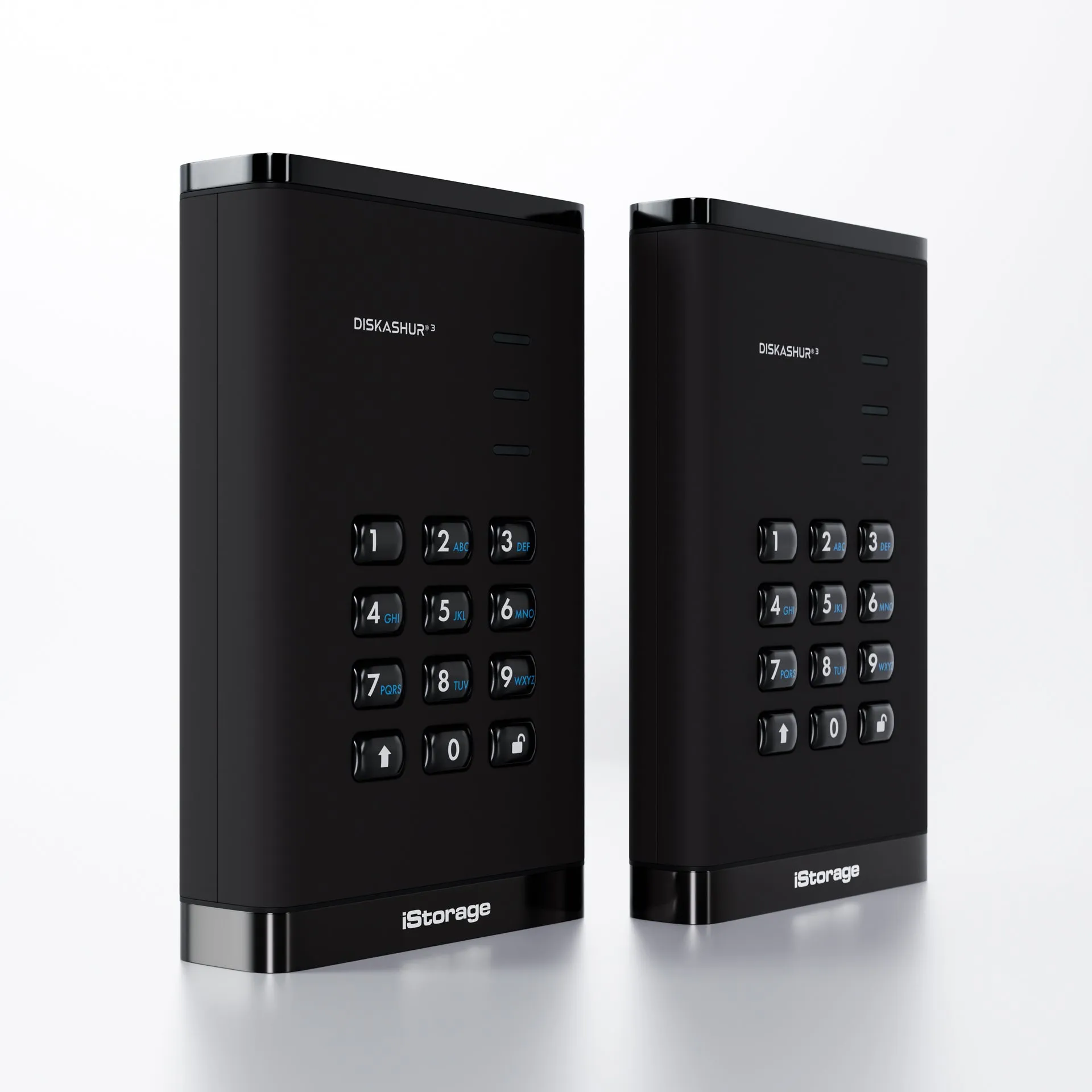 diskAshur3 Hardware Encrypted SSD by iStorage-Black