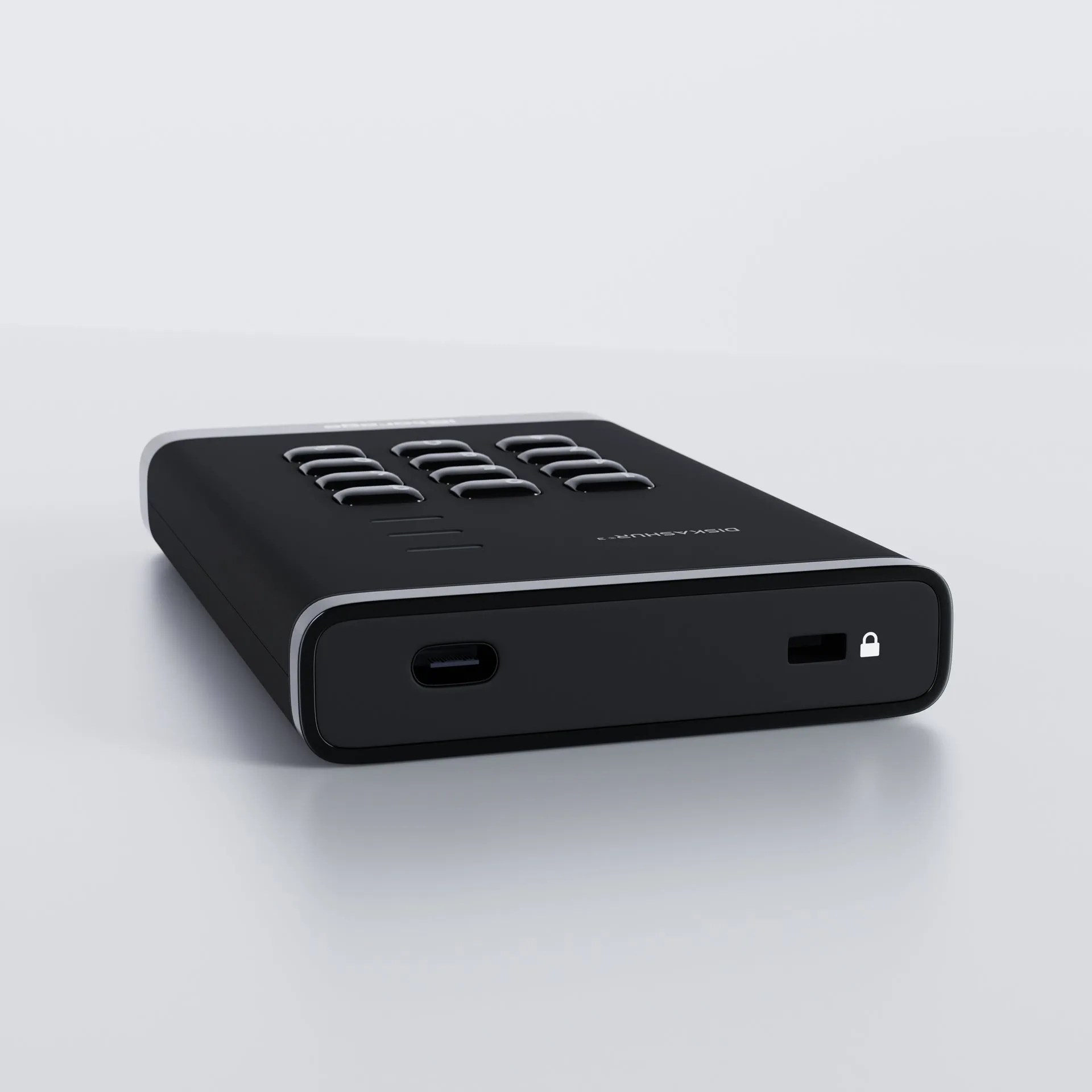 diskAshur3 Hardware Encrypted SSD by iStorage-Black