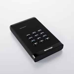 diskAshur3 Hardware Encrypted SSD by iStorage-Black