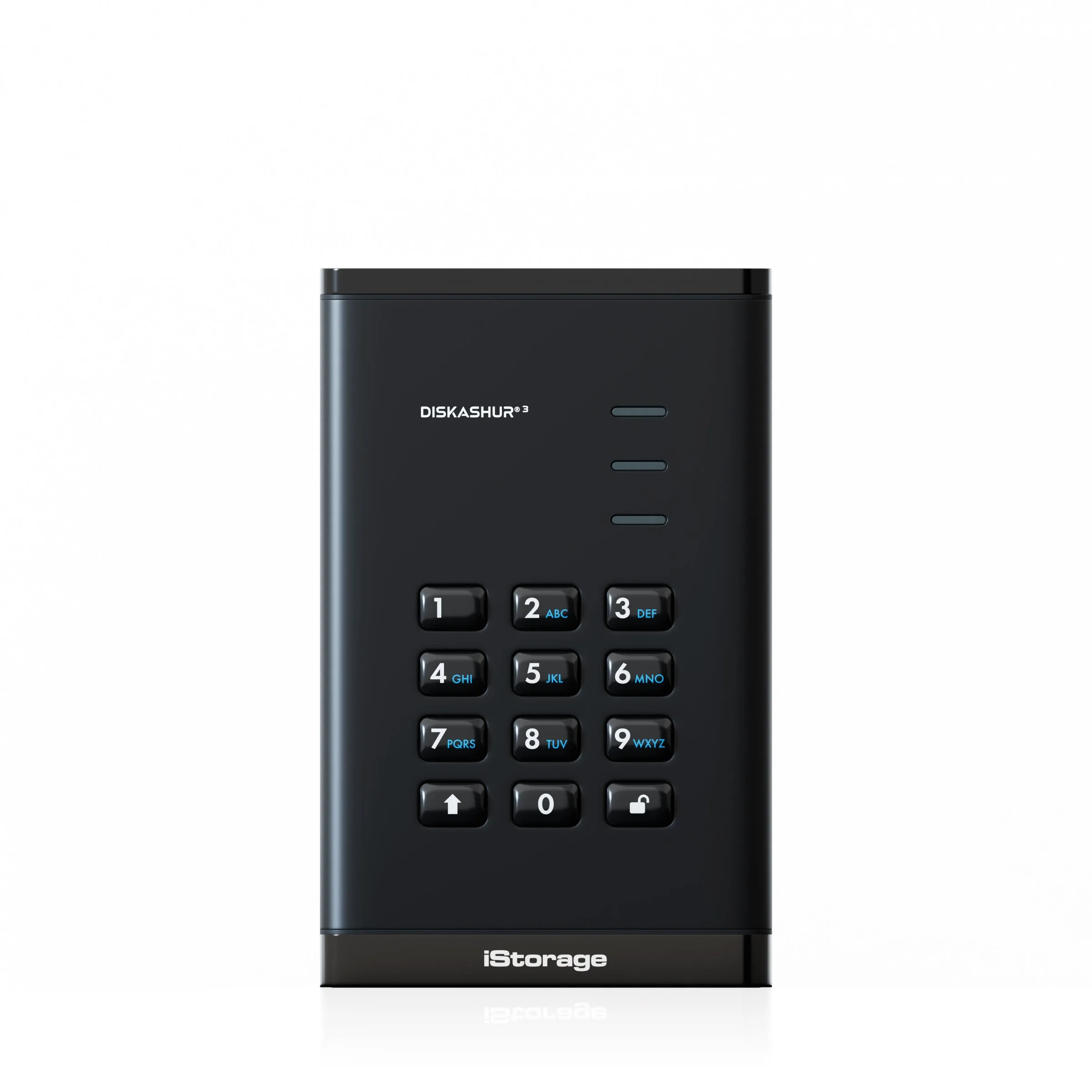 diskAshur3 Hardware Encrypted SSD by iStorage-Black