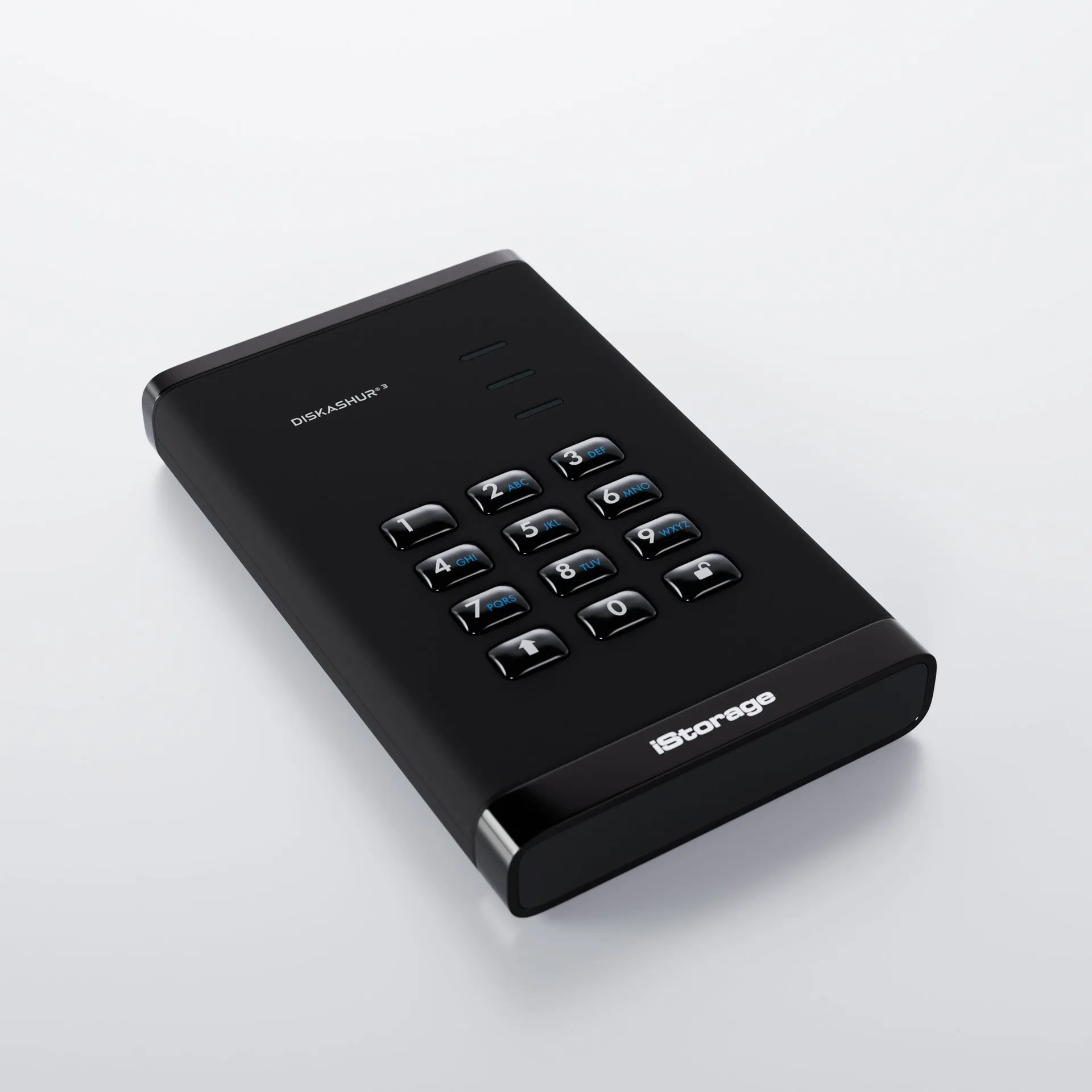 diskAshur3 Hardware Encrypted SSD by iStorage-Black