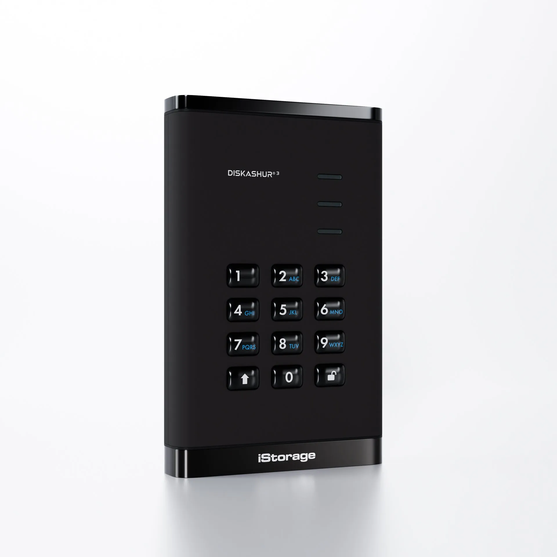 diskAshur3 Hardware Encrypted SSD by iStorage-Black