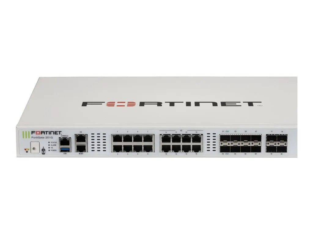 Fortinet FortiGate 201G - Security appliance - with 1 year FortiCare Premium Support   1 year FortiGuard Enterprise Protection FG-201G-BDL-809-12