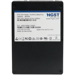 HGST SN100 HUSPR3238ADP301 W0T01343 3.82TB PCIe Gen 3.0 x4 U.2 NVMe 2.5in Solid State Drive