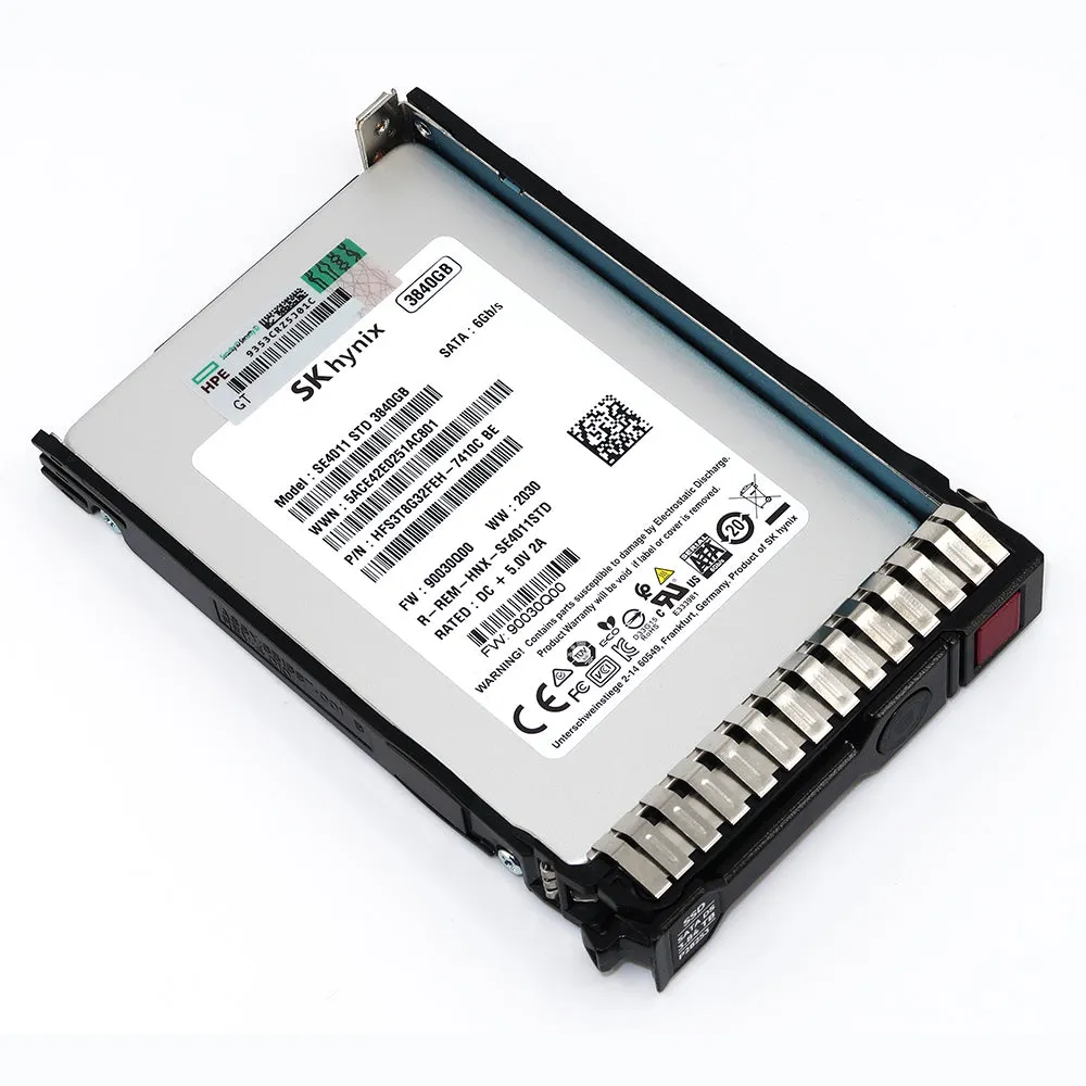 HPE Generation 8 P27157-B21 HFS3T8G32FEH-7410C 3.84TB SATA 6Gb/s 3D TLC 2.5in Solid State Drive