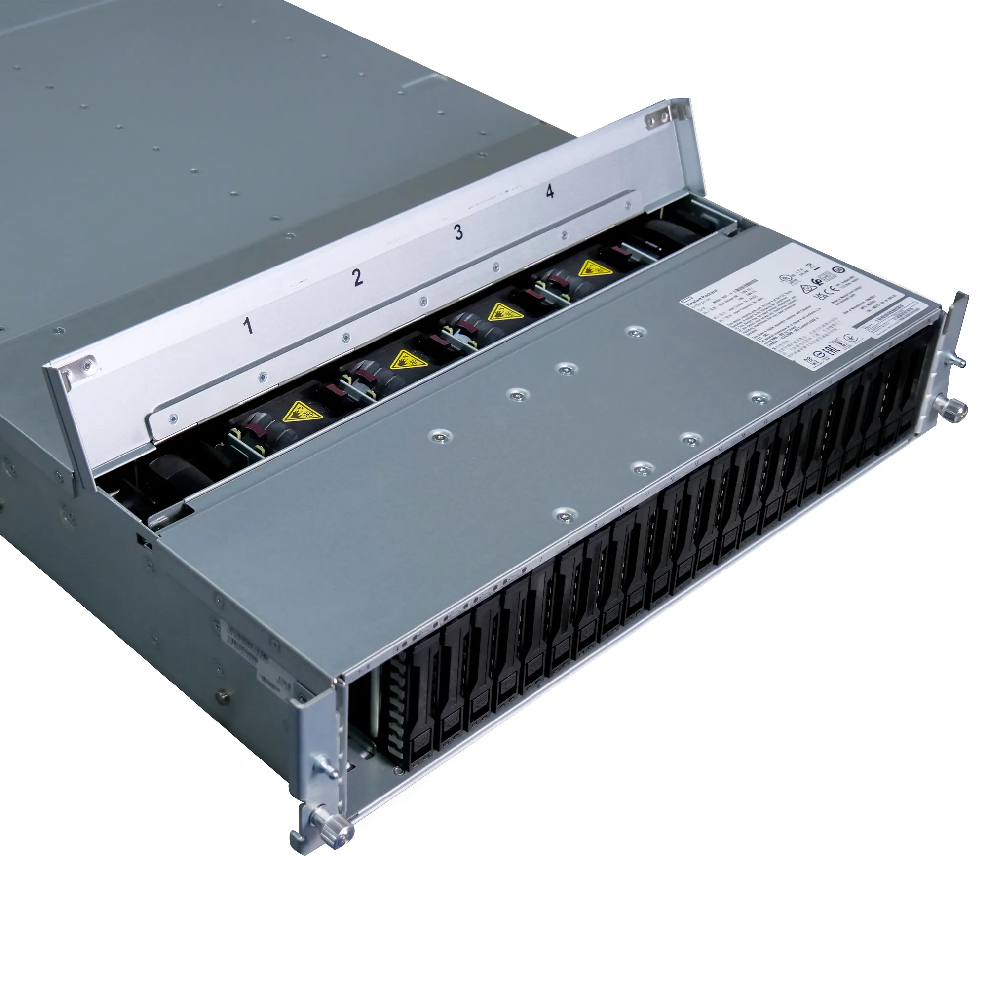 HPE J2000 6x100GbE 2.5" NVMe 24 Bay U.2 JBOF R4T21A Refurbished