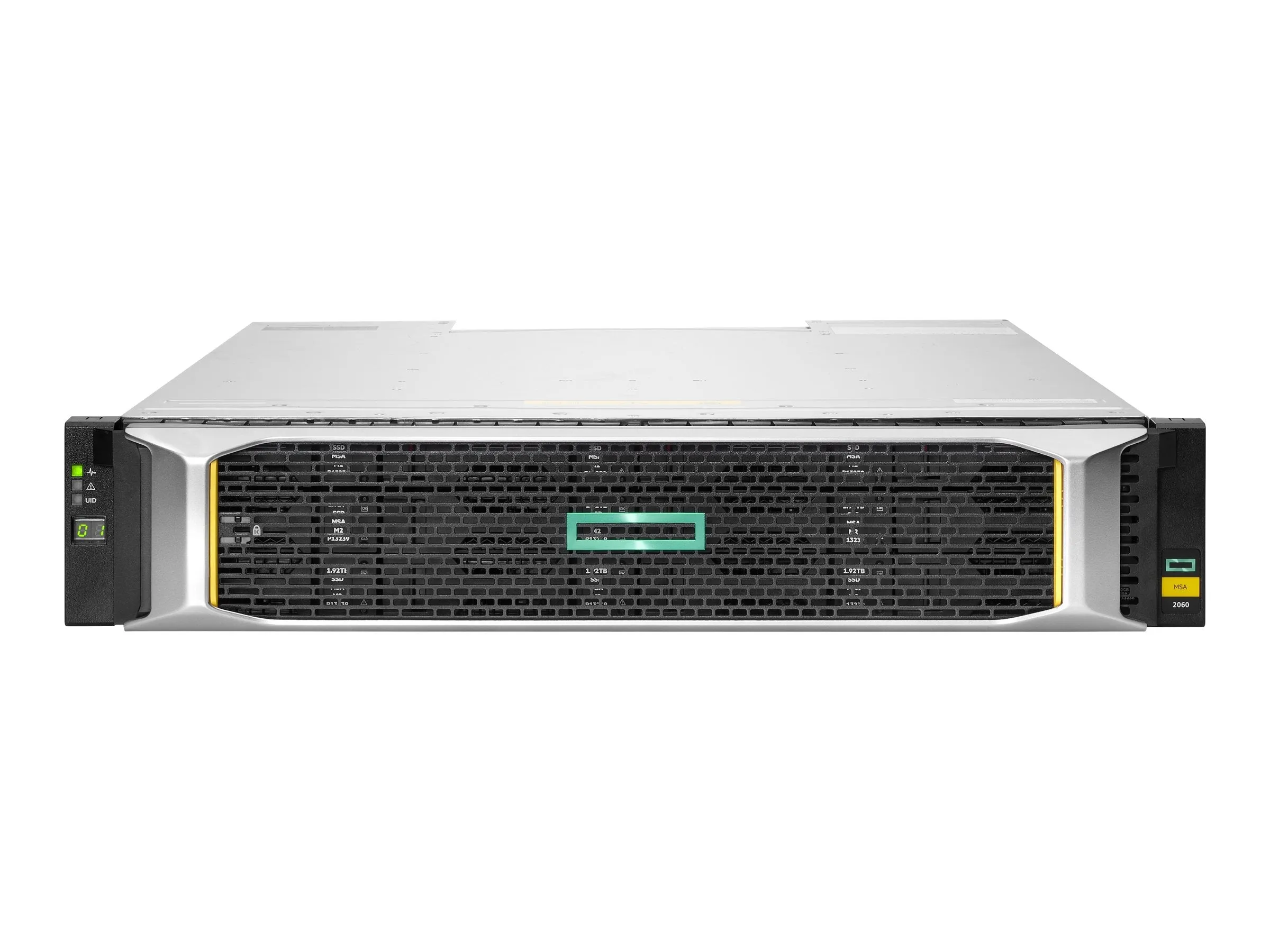 HPE Modular Smart Array 2060 10GBase-T iSCSI LFF Storage - Hard drive array - 0 TB - 12 bays (SCSI) - iSCSI (10 GbE) (external) R7J72B