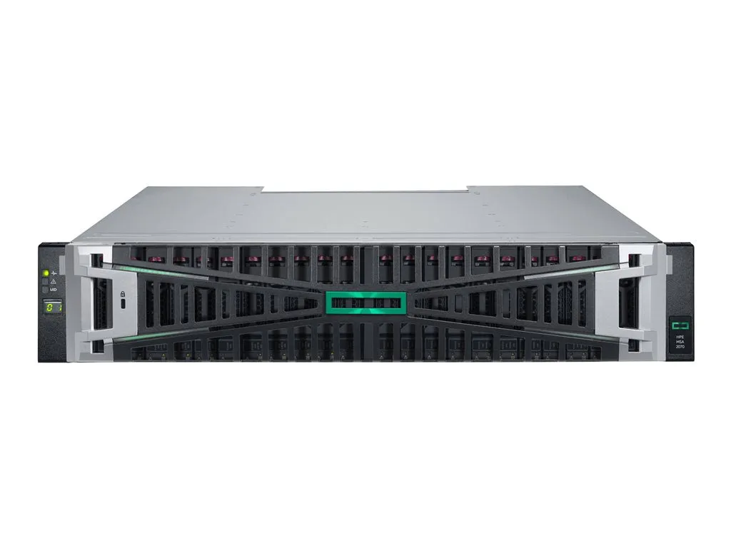 HPE Modular Smart Array 2070 10/25GbE iSCSI SFF Storage - Solid state drive array - 46 TB - 24 bays (SAS-3) - SSD 3.84 TB x 12 P76569-B25