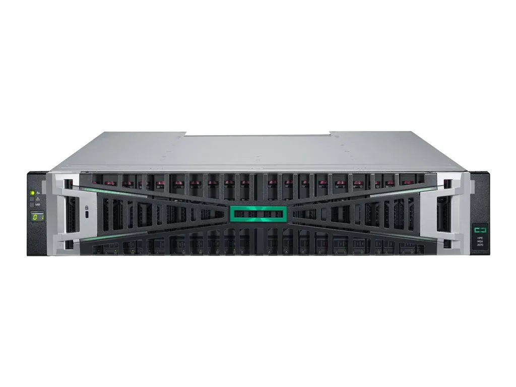 HPE Modular Smart Array 2070 16Gb Fibre Channel SFF Storage - Solid state drive array - 46 TB - 24 bays (SAS-3) - SSD 3.84 TB P76570-B25