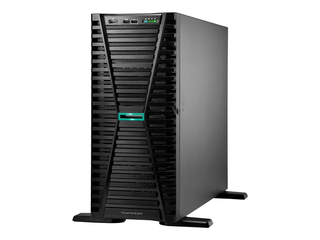 HPE ProLiant ML110 Gen11 - Server - tower 4.5U - 1-way - 1 x Xeon Silver 4514Y / up to 3.4 GHz - RAM 64 GB - SATA/SAS/PCI Express P71687-005