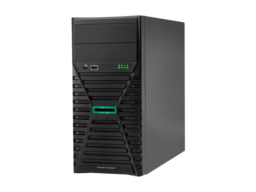 HPE ProLiant ML30 Gen11 Performance - Server - tower 4U - 1-way - 1 x Xeon E-2434 / up to 5 GHz - RAM 16 GB - SATA - hot-swap P65397-001