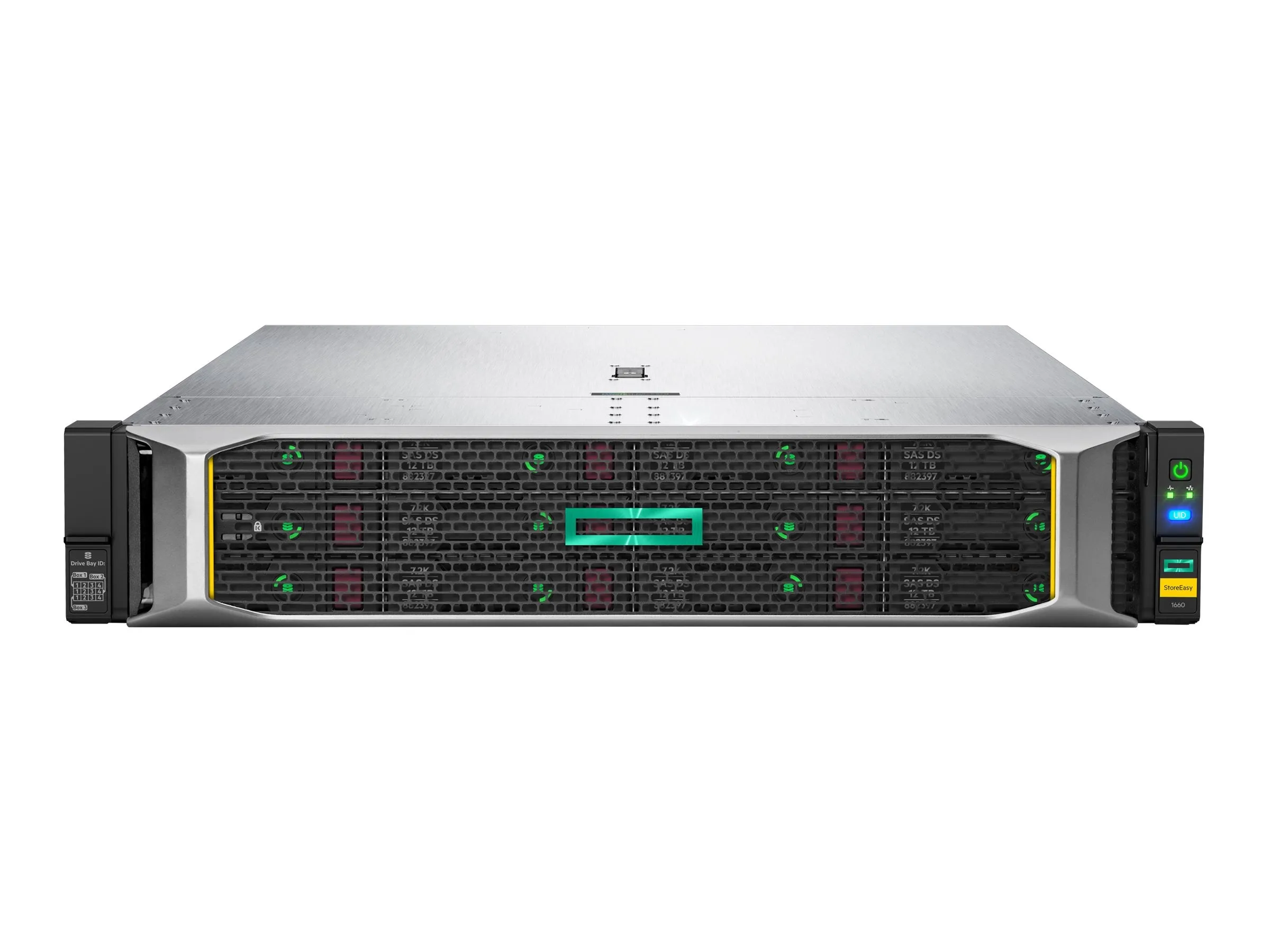 HPE StoreEasy 1660 - NAS server - 12 bays - rack-mountable - SATA 6Gb/s / SAS 12Gb/s   SSD 2 - RAID RAID 0, 1, 5, 6, 10, 50, R7G24AR