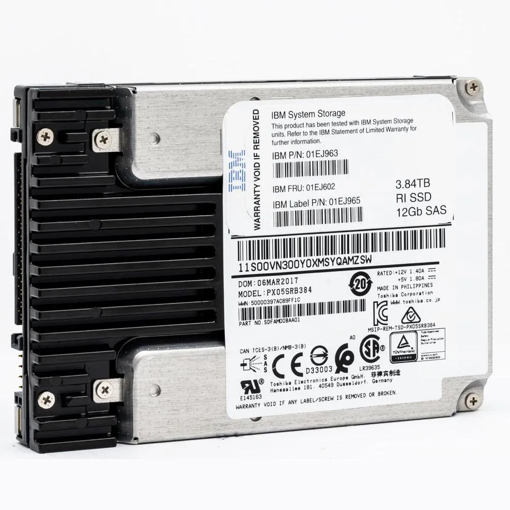IBM PX05 PX05SRB384 01EJ963 3.84TB SAS 12Gb/s 2.5in Solid State Drive