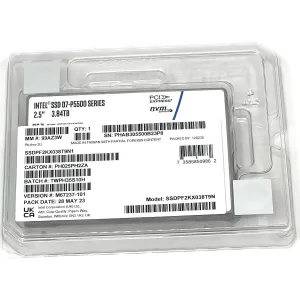 Intel P5500 SSDPF2KX038T9N1 M67237-101 3.84TB PCIe Gen 4.0 x4 8GB/s 3D TLC 1DWPD U.2 NVMe 2.5in Recertified Solid State Drive