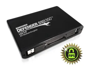 Kanguru Defender SSD350-FIPS 140-2, Secure Encrypted Solid State Drive