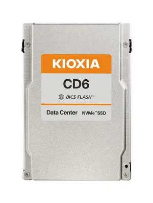 Kioxia CD6-R KCD6XLUL7T68 7.68TB 1 DWPD PCIe Gen 4.0 x4 8GB/s U.3 NVMe 2.5in Solid State Drive