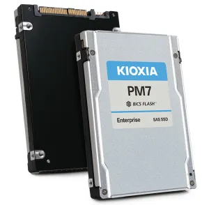 Kioxia PM7-R KPM7XRUG15T3 15.36TB 1 DWPD SAS-4 25Gb/s Read Intensive TLC 2.5in Recertified Solid State Drive