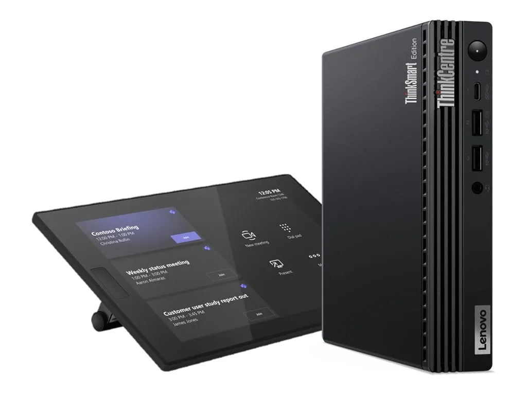 Lenovo ThinkSmart Tiny Kit - Video conferencing kit (touchscreen console, compute system) - with 1 Year Lenovo Premier Support 12XH0008US