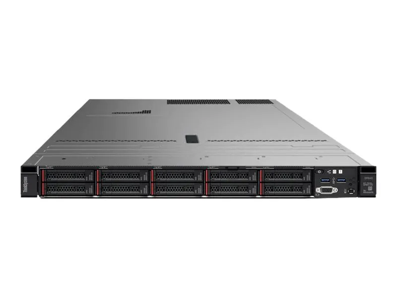 Lenovo ThinkSystem SR645 7D2X - Server - rack-mountable 1U - 2-way - 1 x EPYC 7203 / up to 3.4 GHz - RAM 32 GB - SAS - hot-swap 7D2XA061NA