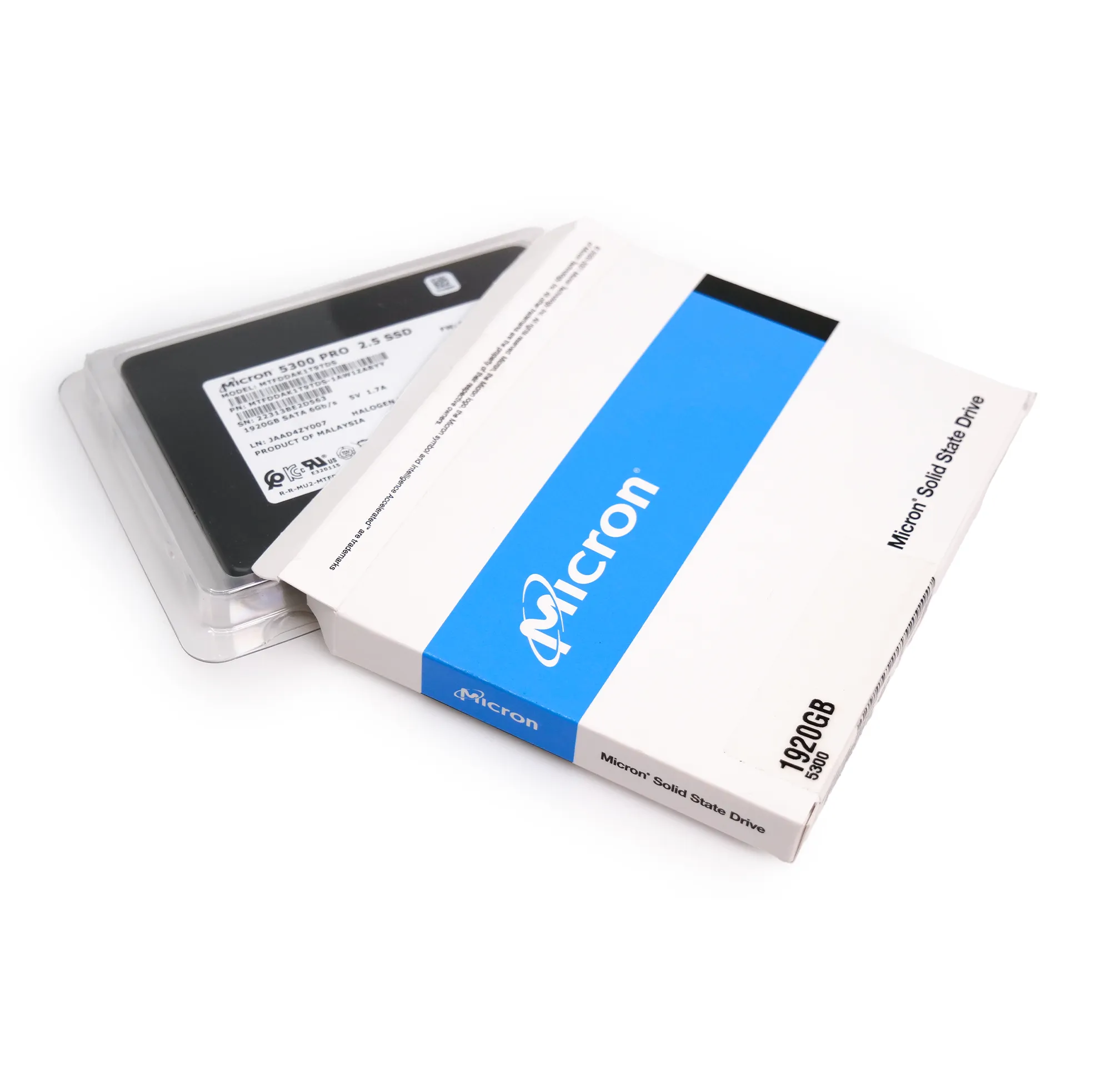 Micron 5300 Pro MTFDDAK1T9TDS 1.92TB SATA 6Gb/s 3D TLC 2.5in Enterprise Solid State Drive