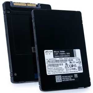 Micron/Lenovo 7400 Pro MTFDKCB1T9TDZ 1.92TB U.3 8GB/s Mixed Use NVMe 3D TLC 2.5in Refurbished Enterprise SSD