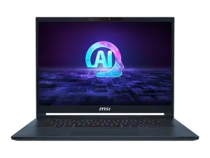 MSI Stealth 14 AI Studio A1VFG-091US - Intel Core Ultra 9 - 185H / up to 5.1 GHz - Win 11 Pro - GeForce RTX 4060 - 32 GB RAM STEALTH14A1091