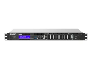 QNAP QGD-1602P - Switch - smart - 4 x 100/1000/2.5G (PoE  )   4 x 100/1000/2.5G (PoE )   8 x 10/100/1000 (PoE )   2 x 10 Gigabit QGD-1602P-C3758-16G-US