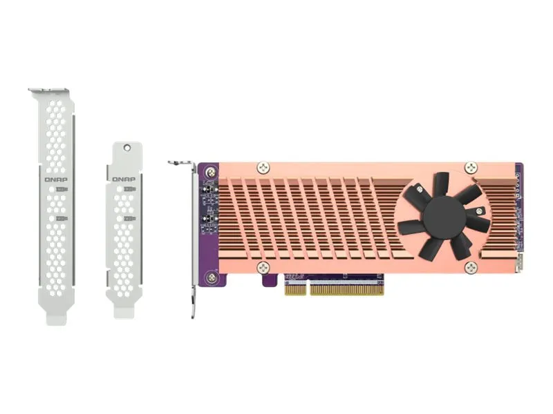 QNAP QM2-2P-384A - Storage controller - PCIe 3.0 - low profile - PCIe 3.0 x8 - for QNAP QGD-1600
