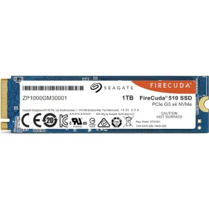 Seagate FireCuda 510 ZP1000GM30011 ZP1000GM30001 1TB PCIe Gen 3.0 x4 4GB/s 3D TLC M.2 2280 Recertified Solid State Drive