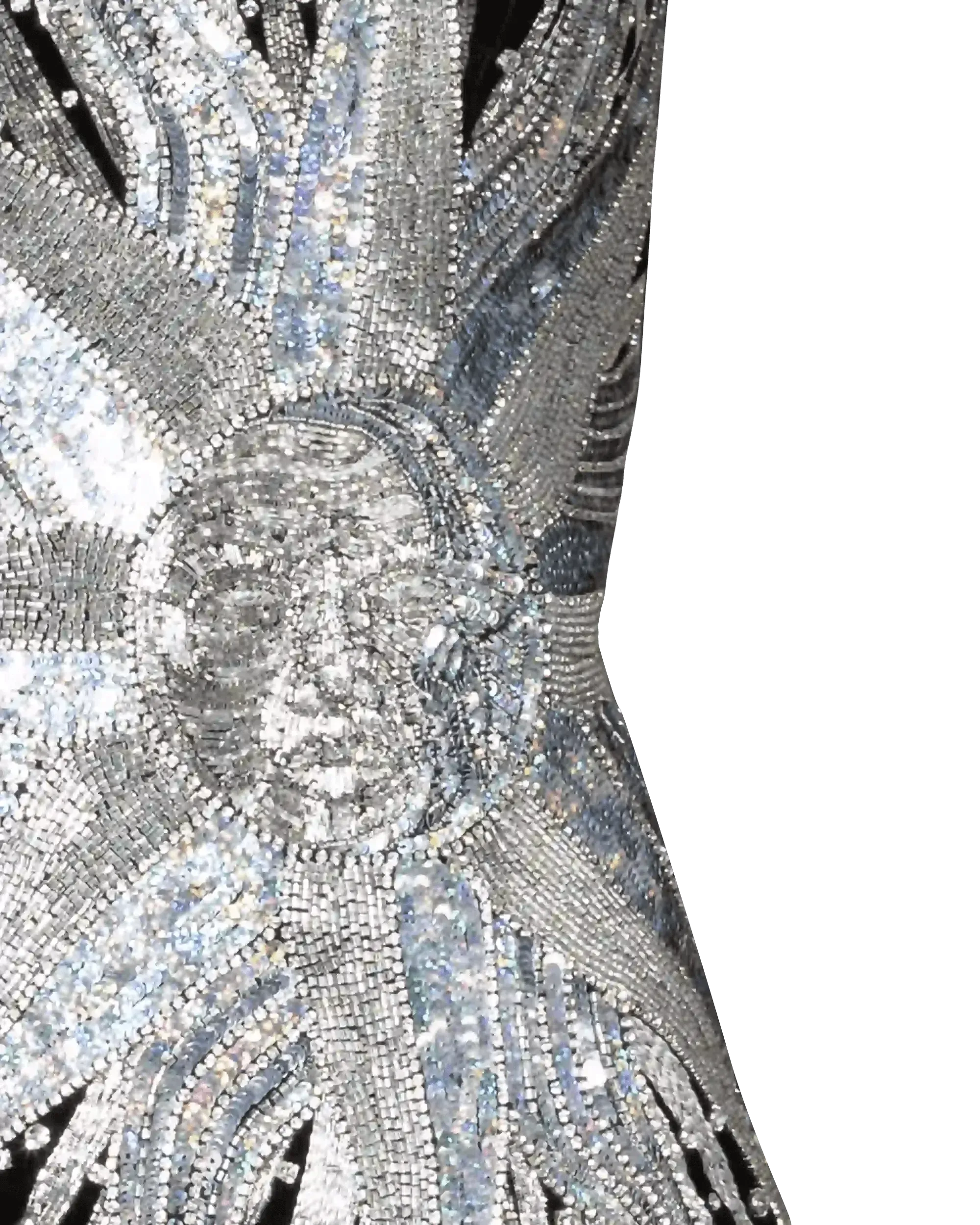 Sequin Sun Face Mini Dress
