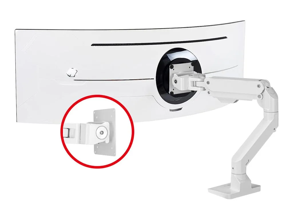 SIIG Single Heavy Duty 34- 49" Monitor Arm with Easy Top Mounting - Weight Between 22-44 lbs - Mounting kit (adjustable monitor CE-MT3S11-S1