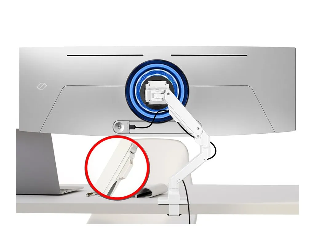 SIIG Single Heavy Duty 34- 49" Monitor Arm with Easy Top Mounting - Weight Between 22-44 lbs - Mounting kit (adjustable monitor CE-MT3S11-S1