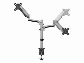 SIIG Dual Stacked Monitor Arm Desk Mount - 17 - 32" - Max Load 19.8lbs each - VESA 75/100mm - Mounting kit (dual gas spring monitor CE-MT3R11-S1