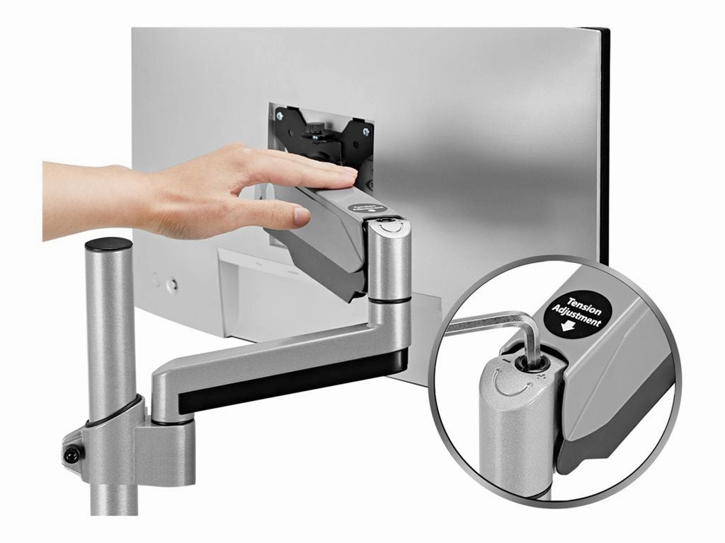 SIIG Dual Stacked Monitor Arm Desk Mount - 17 - 32" - Max Load 19.8lbs each - VESA 75/100mm - Mounting kit (dual gas spring monitor CE-MT3R11-S1