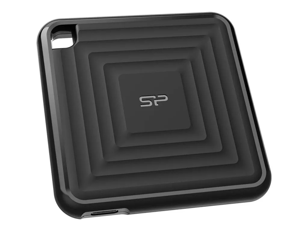 SILICON POWER PC60 - SSD - 1 TB - retail package - external (portable) - USB 3.2 Gen 2 (USB-C connector) - black SP010TBPSDPC60CKTC