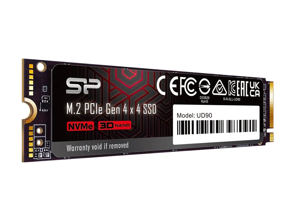 SILICON POWER UD90 - SSD - 500 GB - internal - M.2 2280 - PCIe 4.0 x4 (NVMe) SP500GBP44UD9005