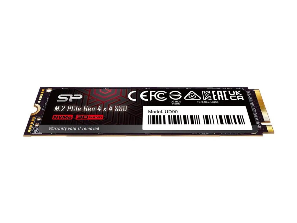 SILICON POWER UD90 - SSD - 500 GB - internal - M.2 2280 - PCIe 4.0 x4 (NVMe) SP500GBP44UD9005