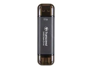 Transcend ESD310C - SSD - 256 GB - external (portable) - USB 3.2 Gen 2x1 (USB-C connector) - black TS256GESD310C
