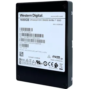 Western Digital Ultrastar DC SN200 HUSMR7616BDP301 0TS1307 1.6TB PCIe Gen 3.0 x4 U.2 NVMe 2.5in Solid State Drive