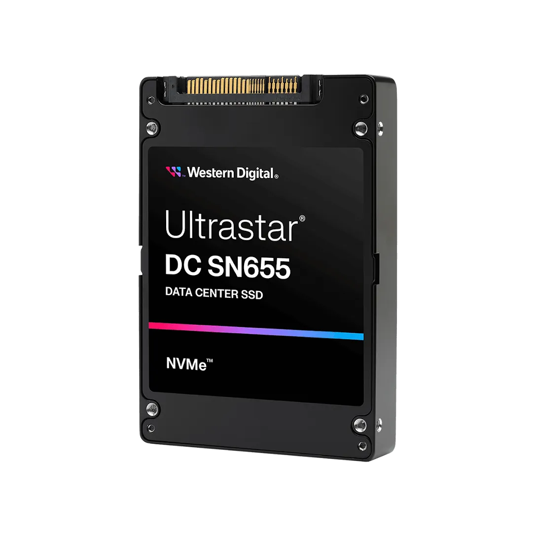 Western Digital Ultrastar SN655 WUS5EA1A1ESP7E1 15.36TB PCIe Gen 4.0 x4 8GB/s NVMe 2.5in Solid State Drive